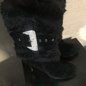 Selina womens fur boots
